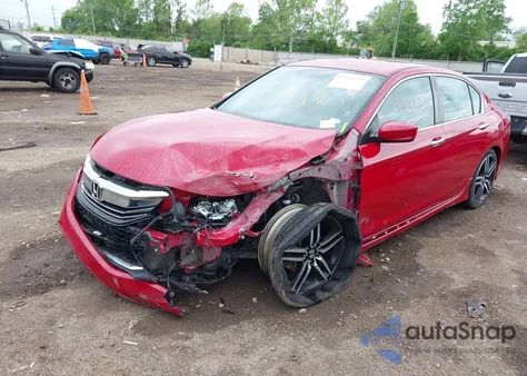 2016 Honda Accord Sport из США, поврежденный, VIN 1HGCR2F53GA193235